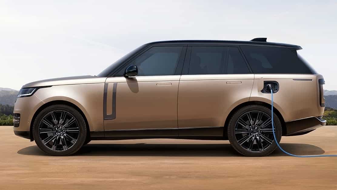 Range Rover charging at the phev station point