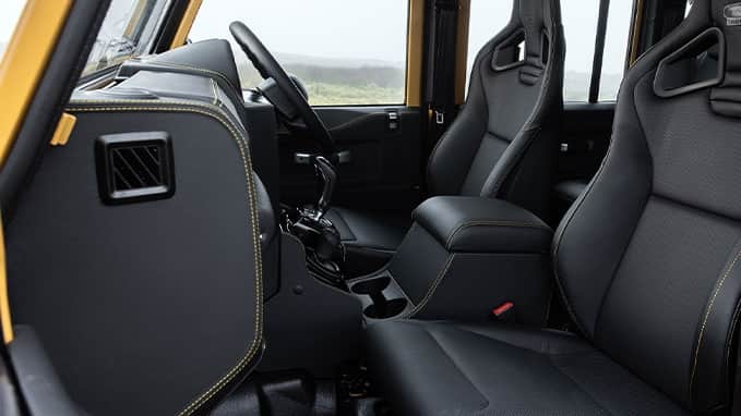 Land Rover Defender Works V8 Trophy cockpit