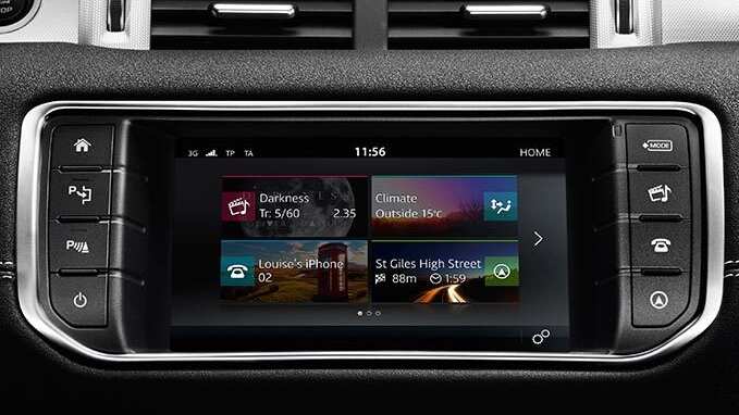 Land Rover Infotainment system and connected services