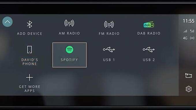 Land Rover Infotainment system and connected services