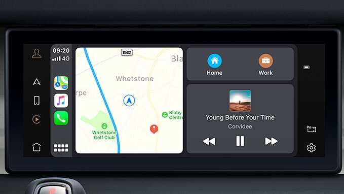 Land Rover Infotainment system and connected services