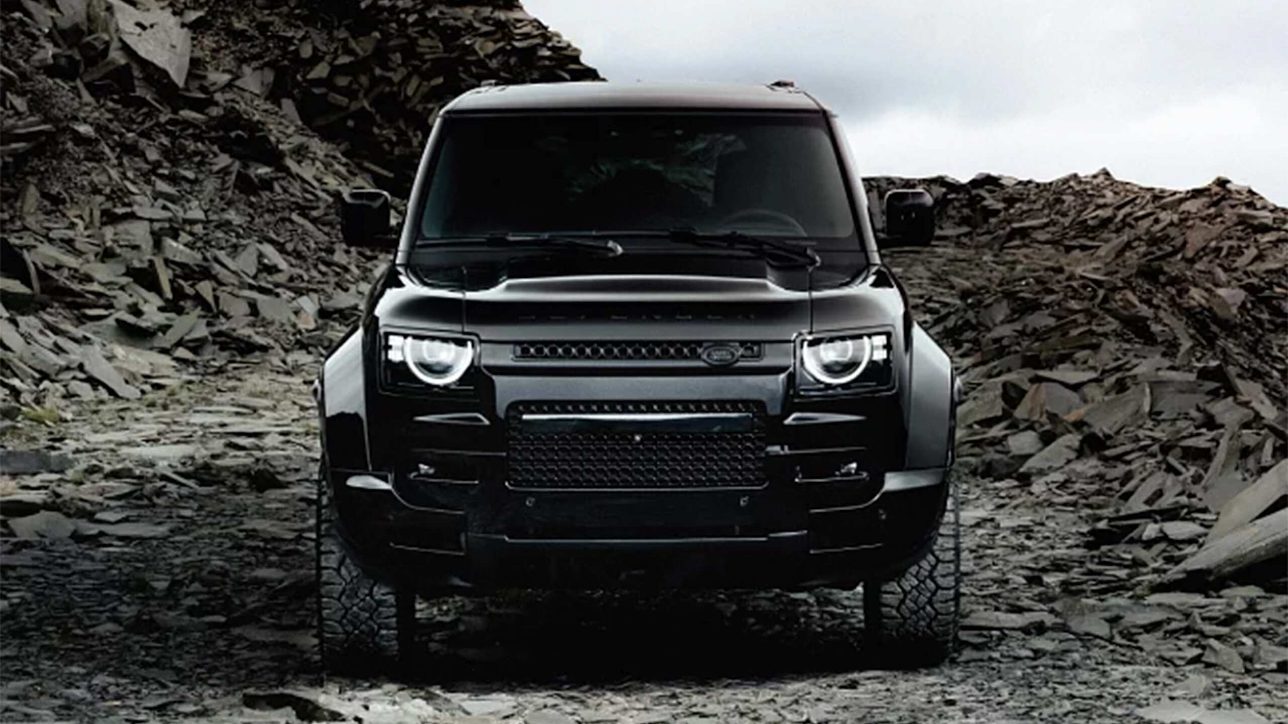 Defender is on off road